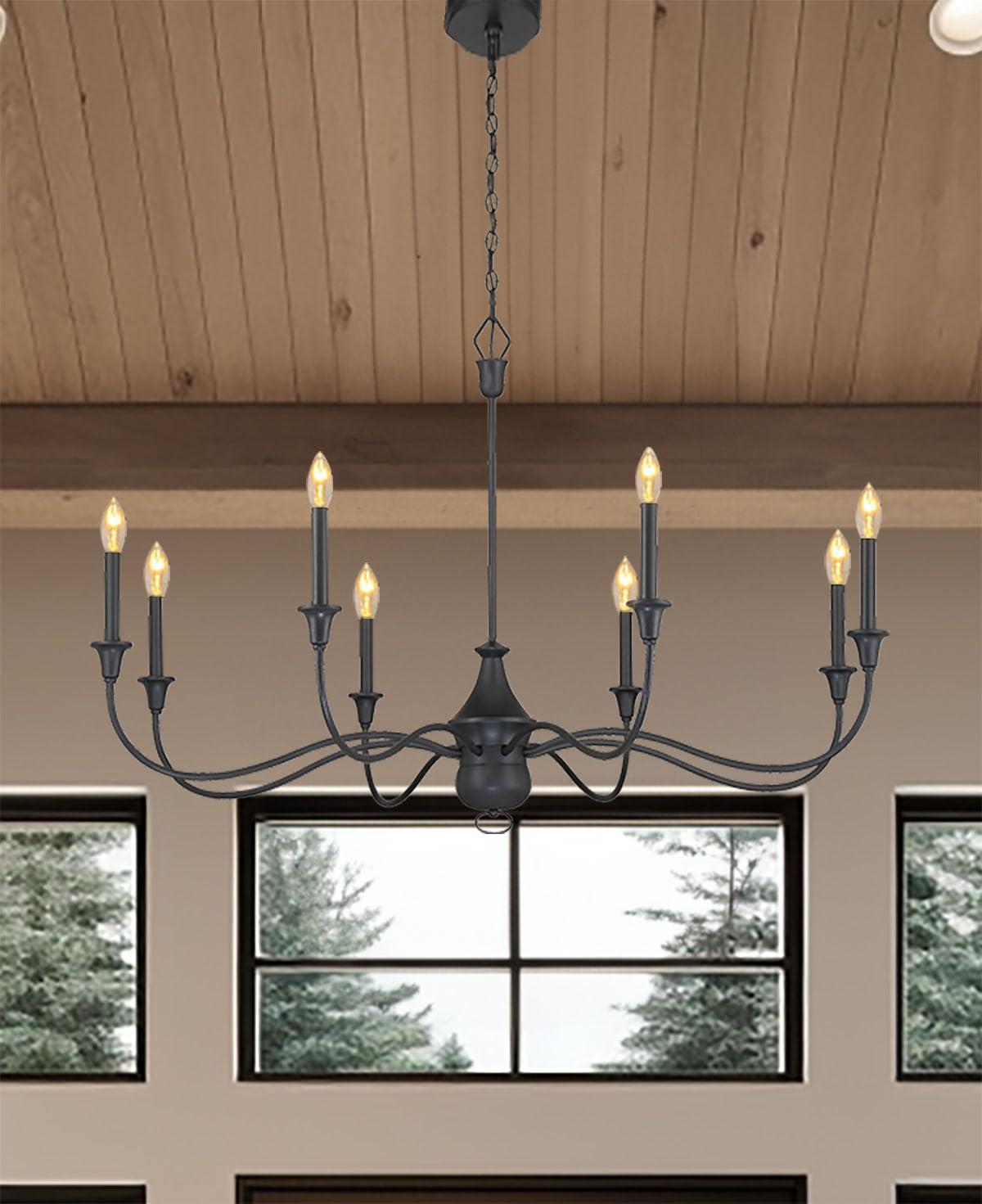 8 Light Chandelier-31.25 Inches Tall And 48 Inches Wide     -Traditional Installation Minka Lavery 6258-076