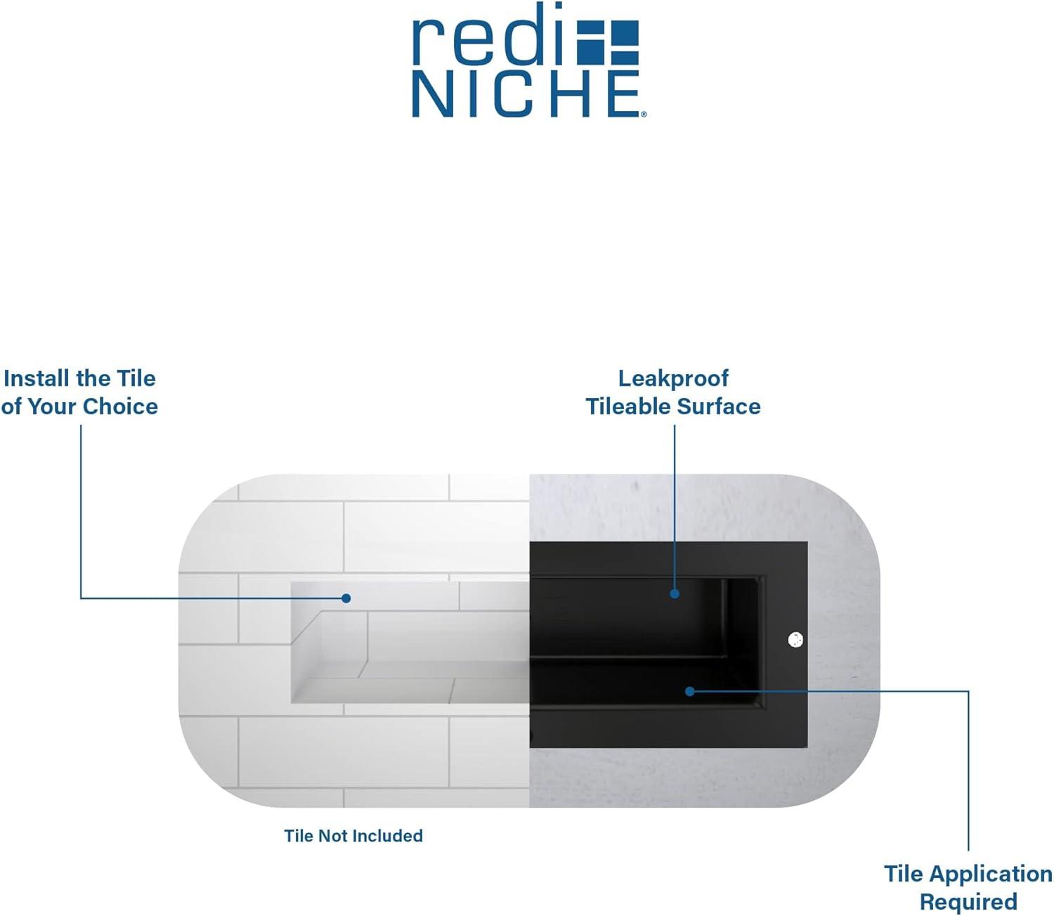 Tile Redi 20'' H x 16'' W x 4'' D Standard Single Niche