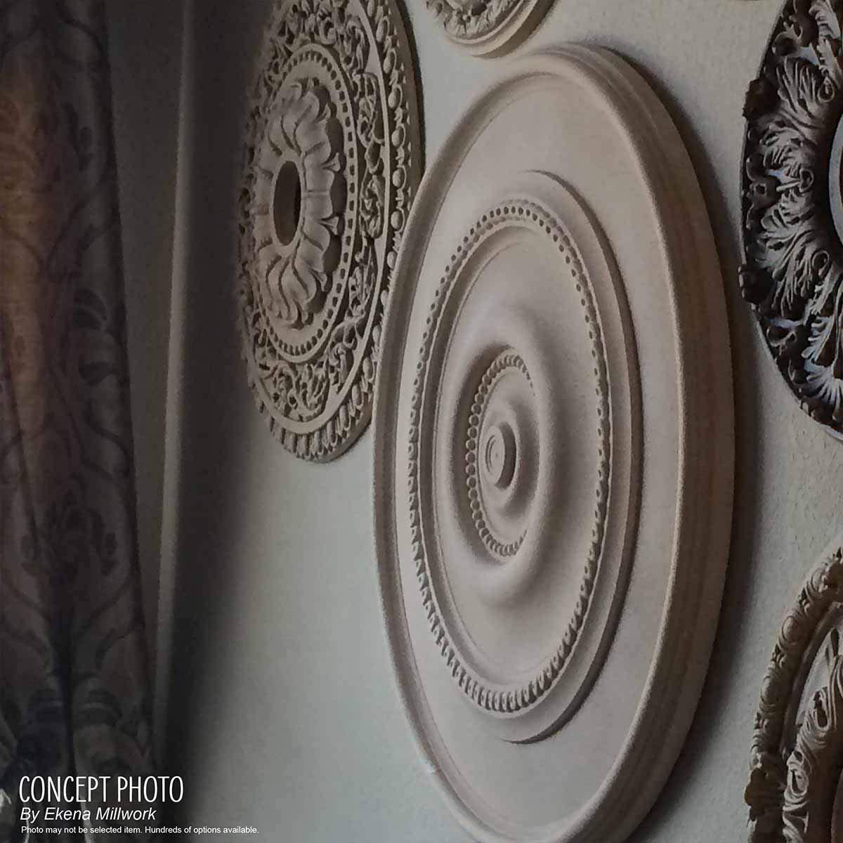 Bradford 12.5"H x 12.5"W x 0.75"D Ceiling Medallion