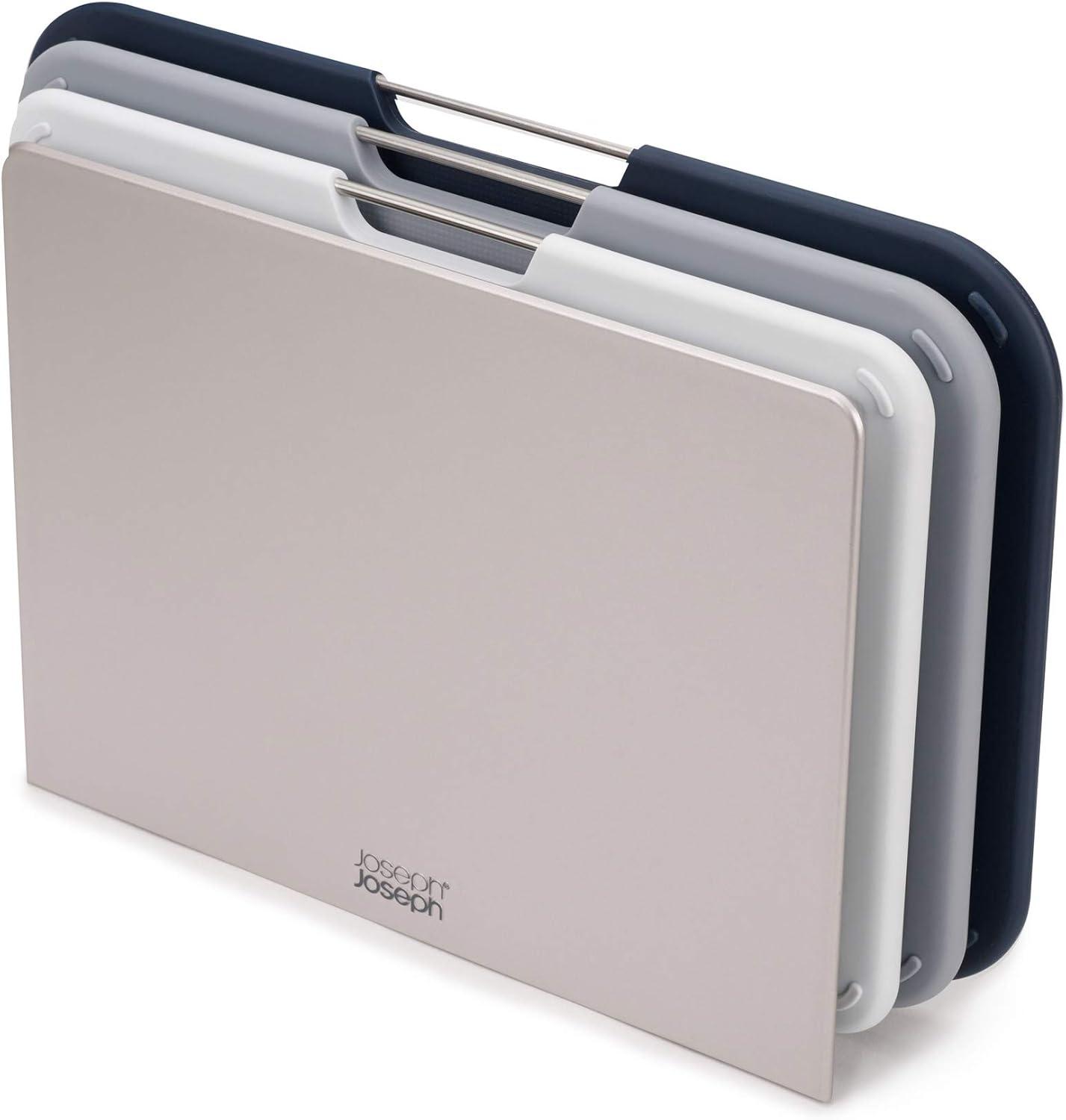 Joseph Joseph Nest Boards Regular 3pc Set Gray: Cutting Board Set, Dishwasher Safe, Lightweight, Polypropylene Material