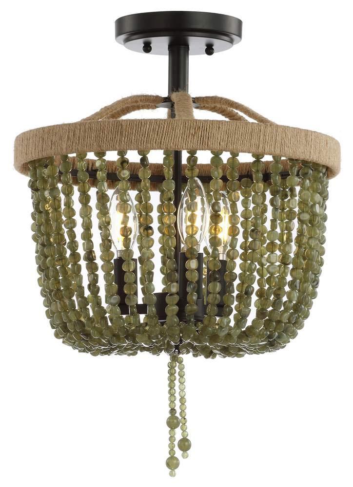 Davin Flush Mount - FLU4040 - Black - Safavieh
