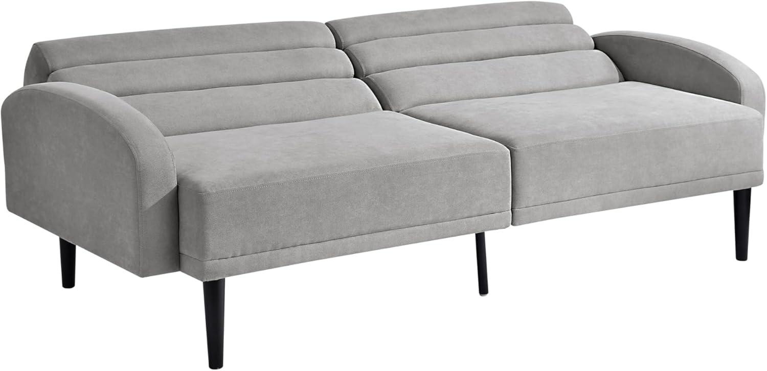 Serta Boswell Scandinavian Convertible Sofa, Light Gray Fabric