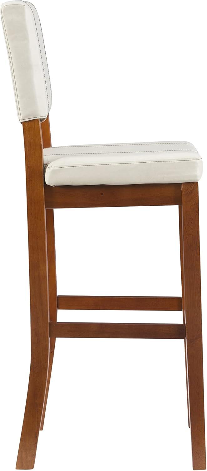 Milano Padded Barstool Upholstered Seat & Back - Linon