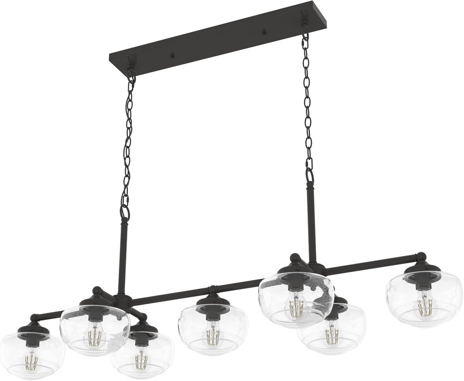 Saddle Creek 7 - Light Kitchen Island Linear Pendant