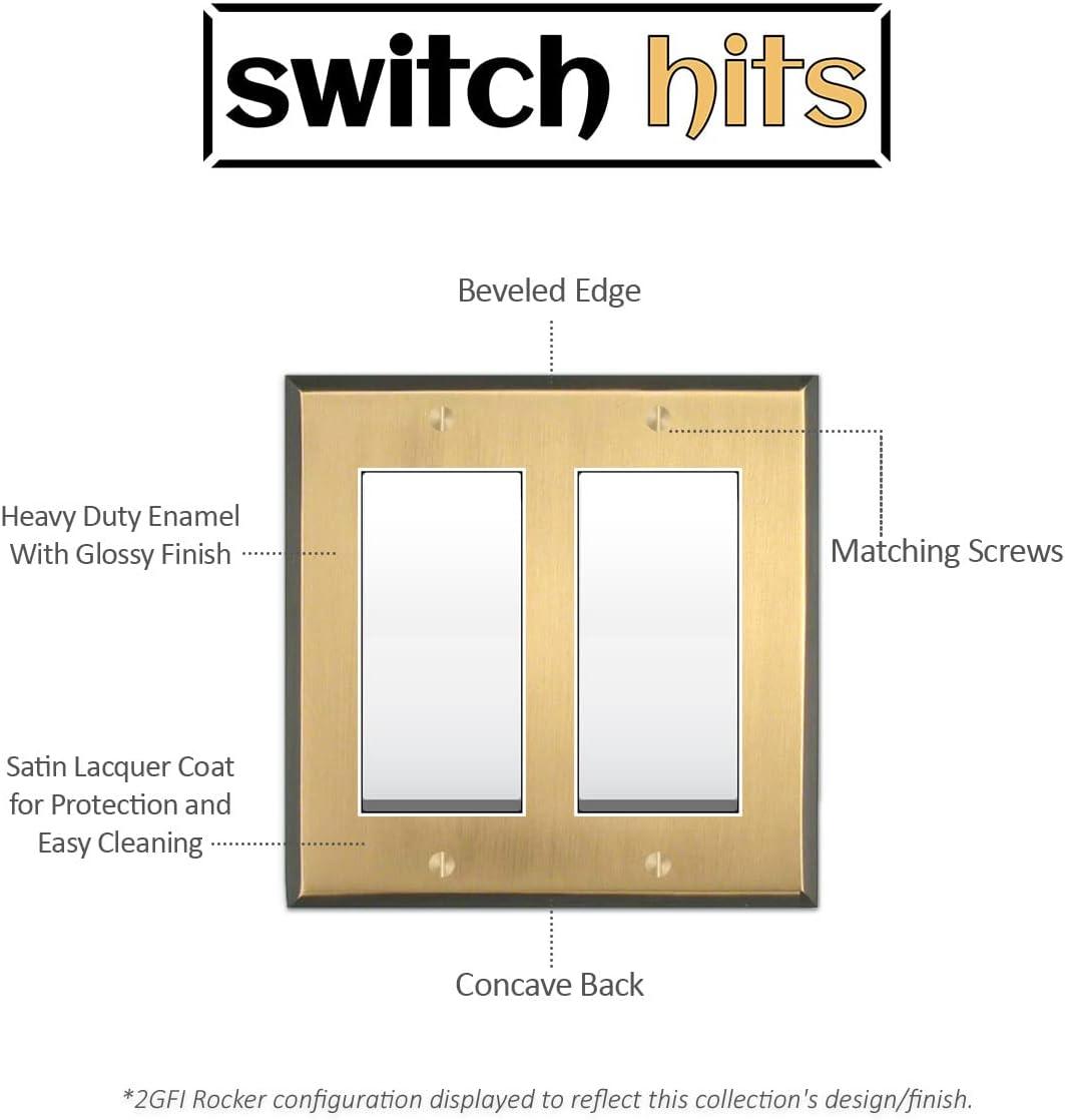 Symple Stuff Tindal No Subject 1 - Gang Toggle Light Switch Jumbo Wall Plate