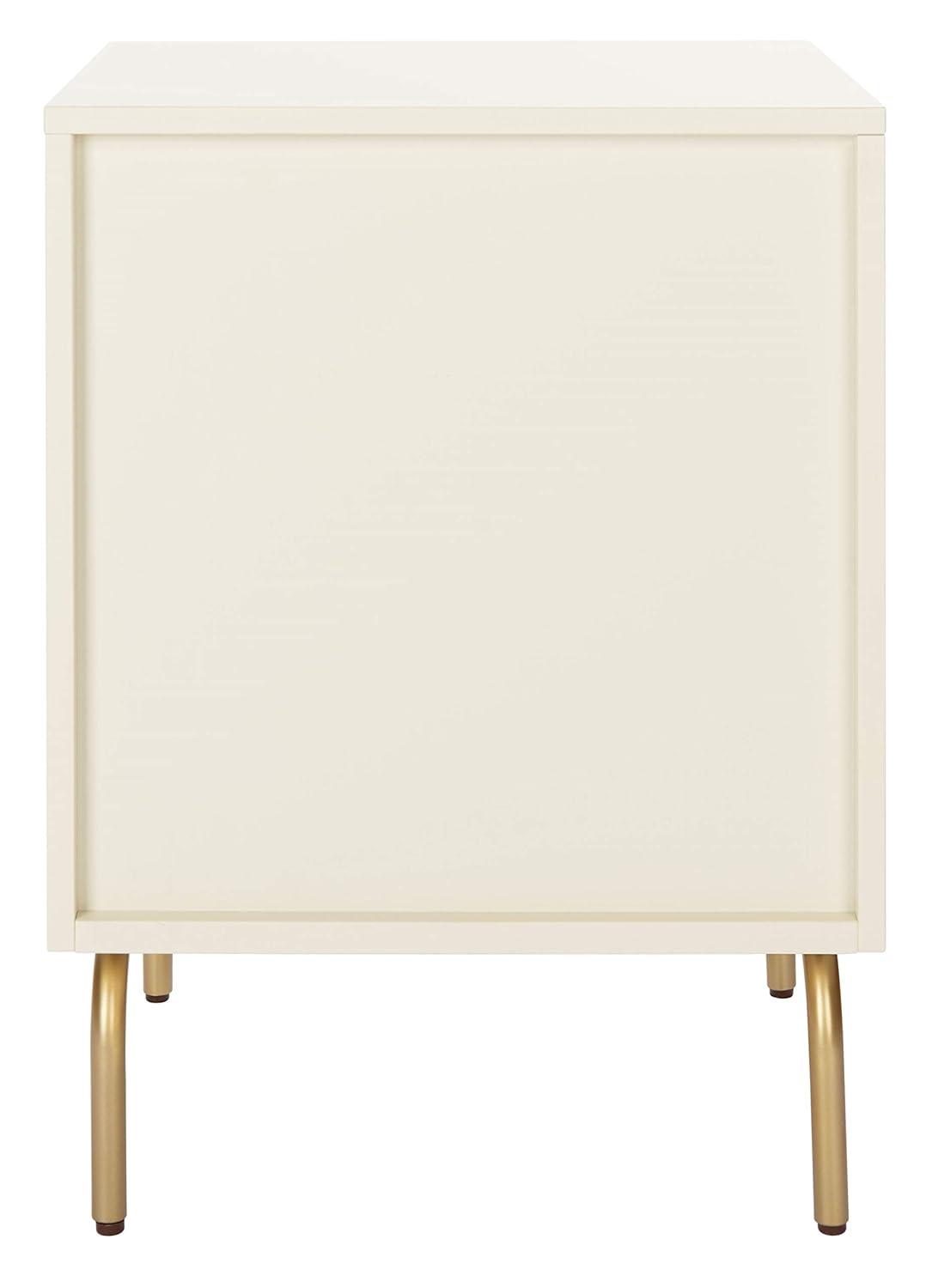 Genevieve 2 Drawer Nightstand - NST5002 - Cream/White Washed - Safavieh