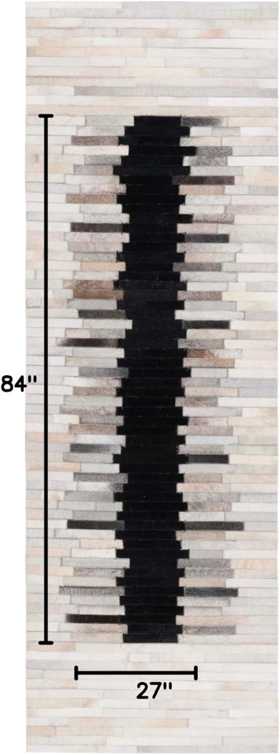 Studio Leather STL818 Hand Woven Area Rug - Grey/Brown - 8'x10' - Safavieh.