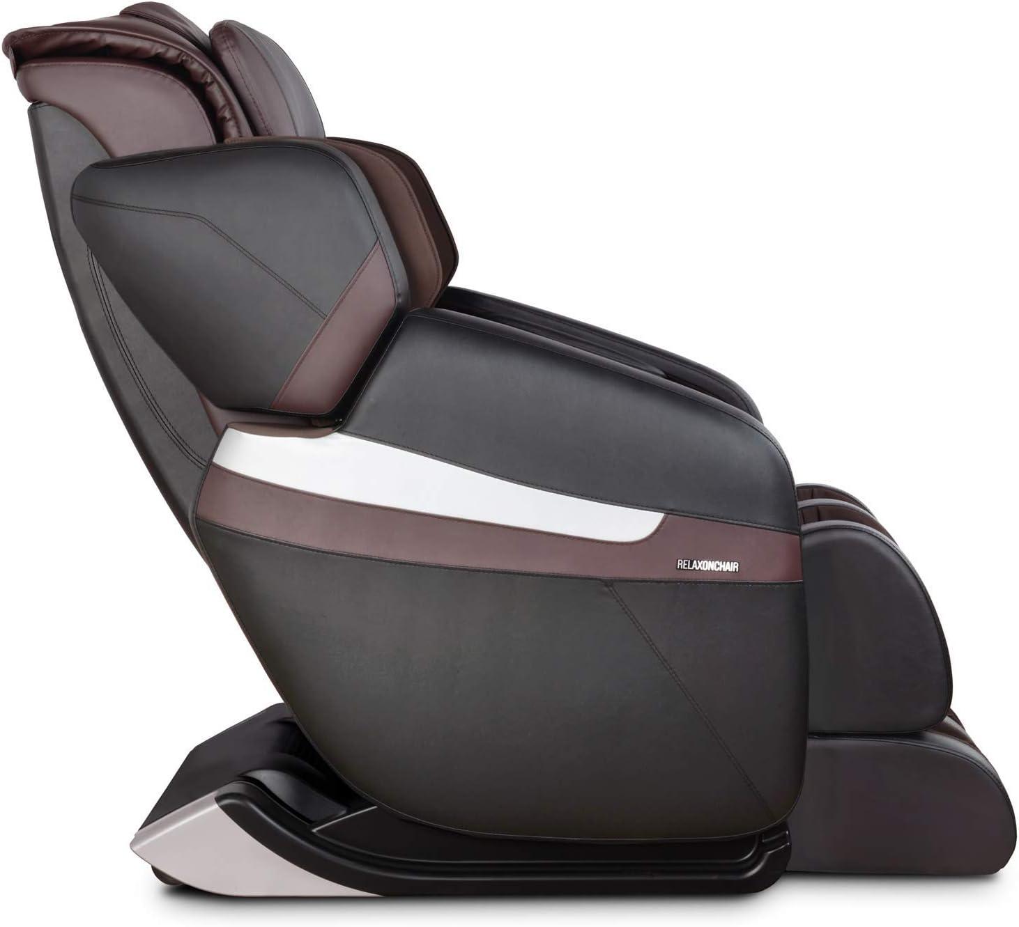 RELAXONCHAIR [MK-CLASSIC] Full Body Zero Gravity Shiatsu Massage Chair with Built-In Heat and Air Massage System, Brown