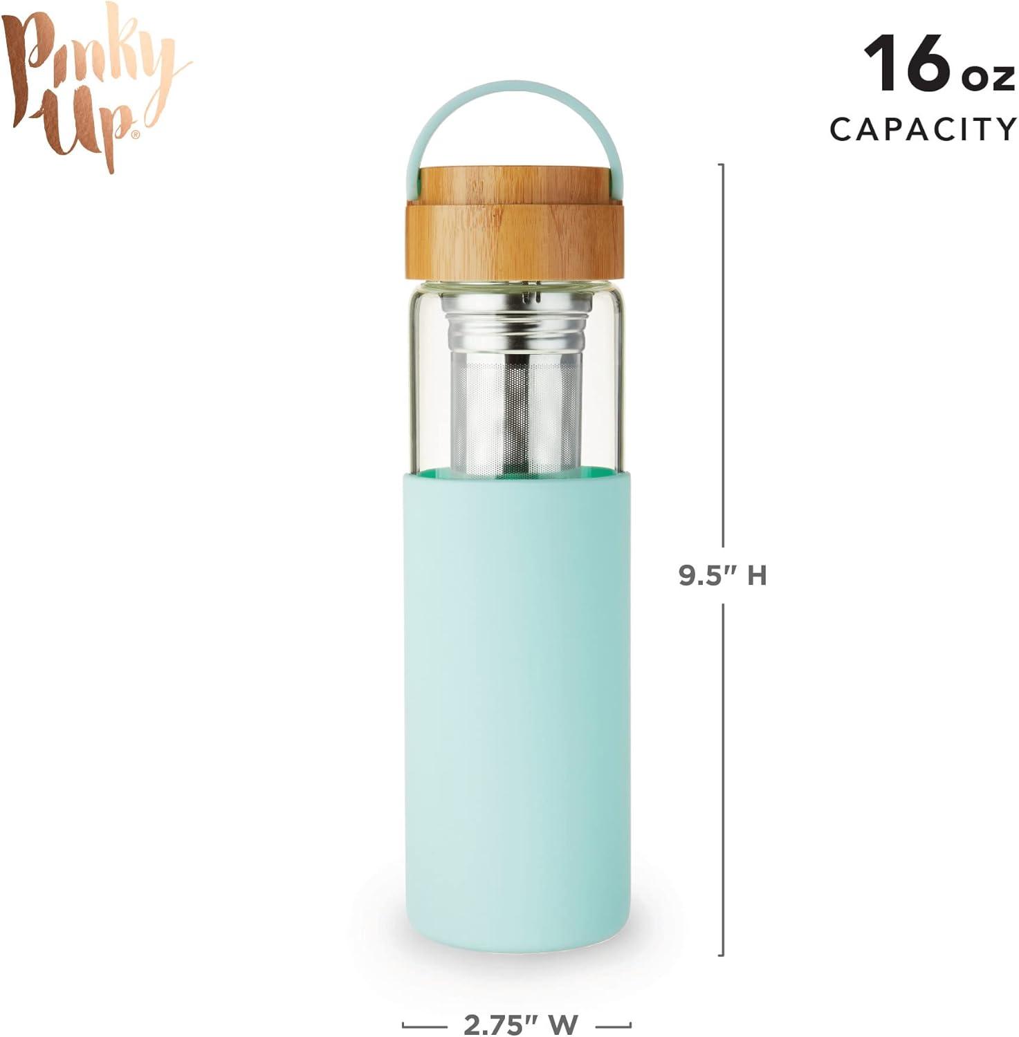 Pinky Up Dana Glass Travel Infuser Mug in Lavender