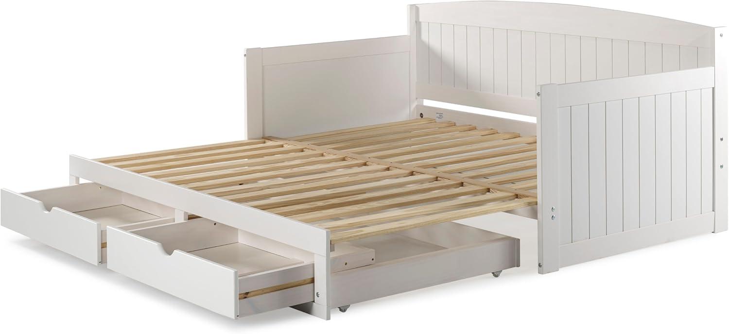 Alaterre Furniture King Harmony Kids' Daybed with Conversion White