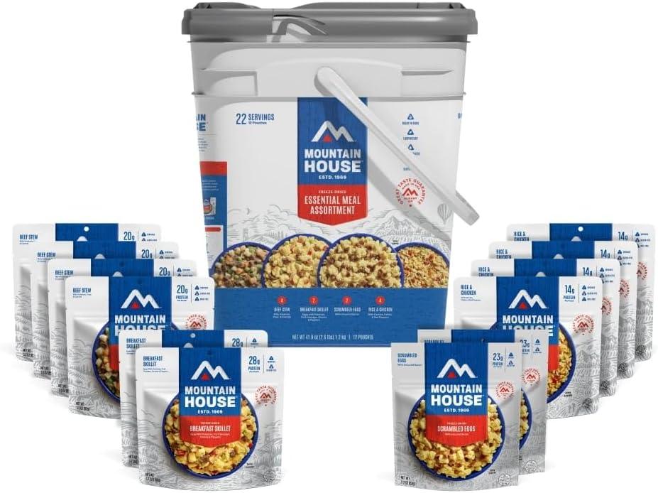 Mountain House Gluten-Free Freeze-Dried Meal Assortment Bucket