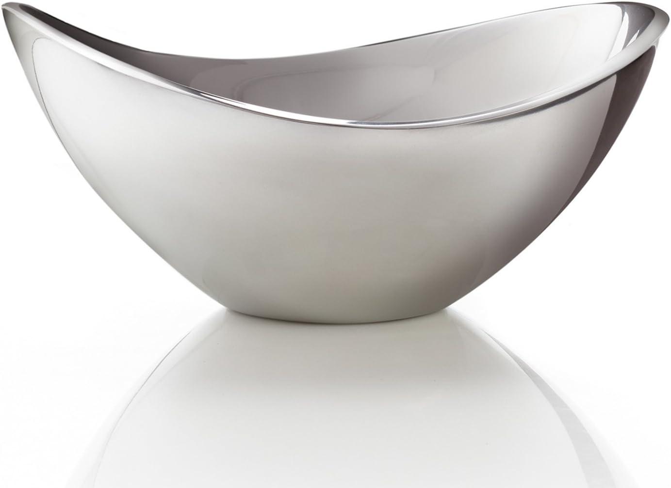 Nambe Butterfly Alloy Metal Serving Bowl, Oven Safe, Silver