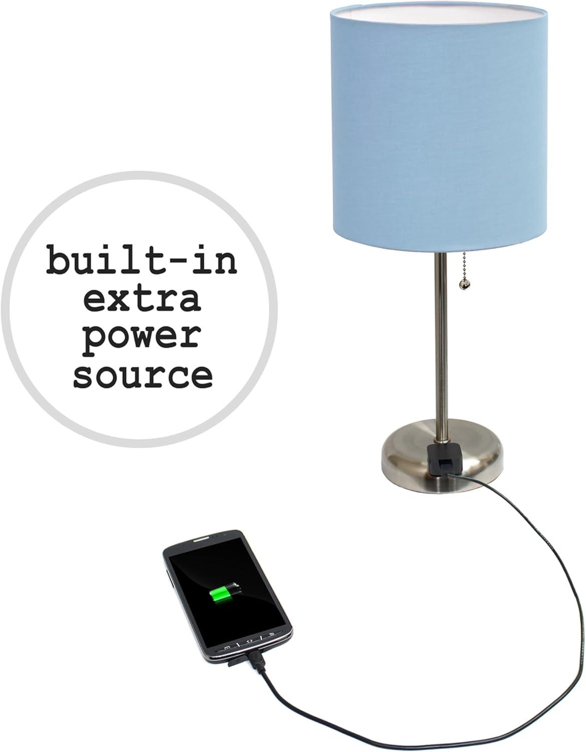 LimeLights Stick Lamp with Charging Outlet - Set of 2