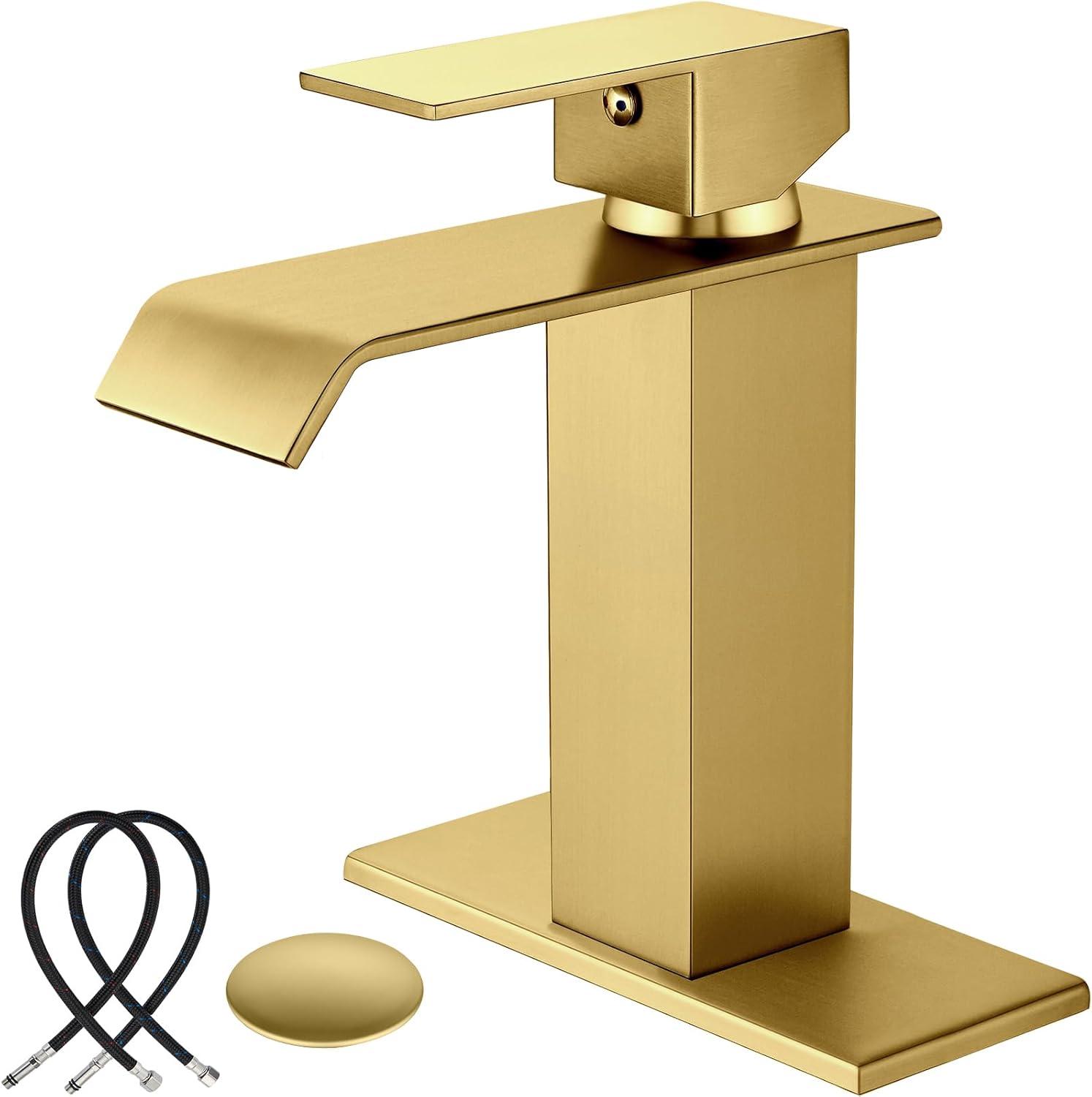 VIBRANTBATH 1 Single-handle Bathroom Faucet with Drain Assembly 6004-N-SS-3