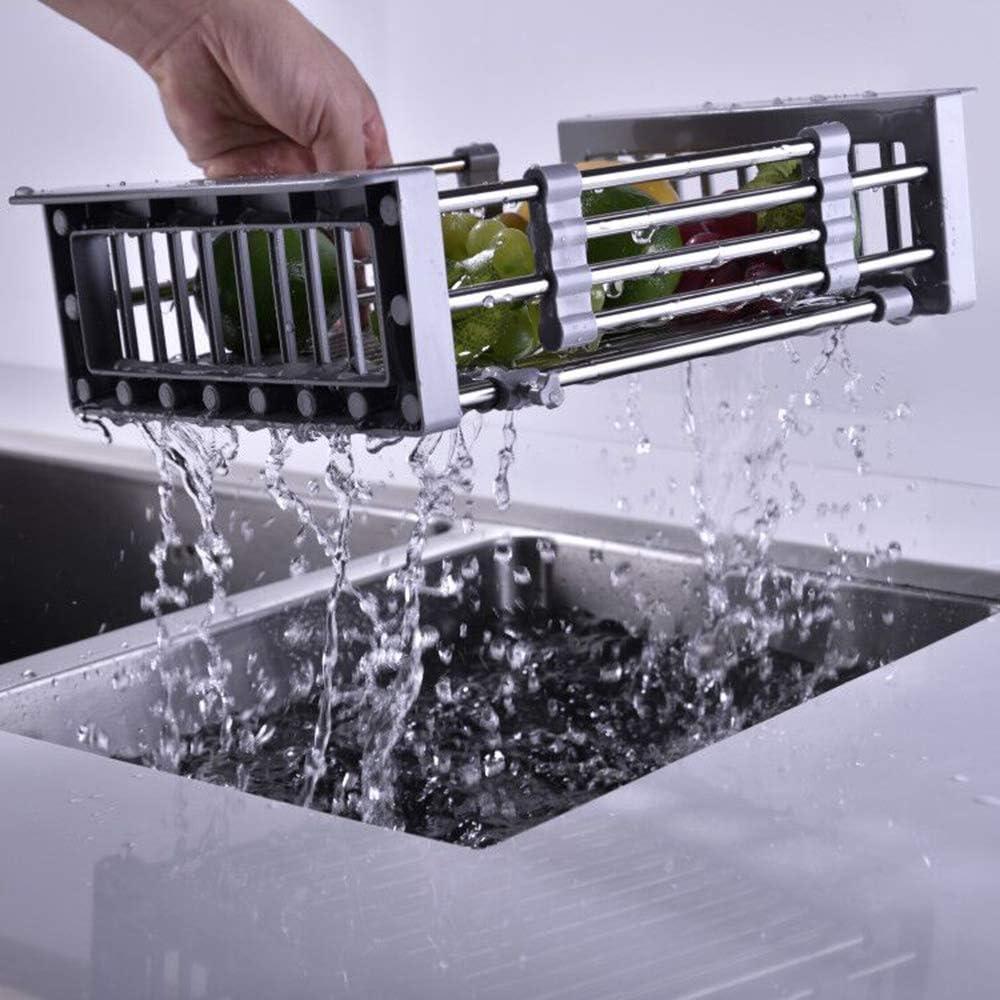 Adjustable Stainless Steel Over-Sink Dish Drying Rack