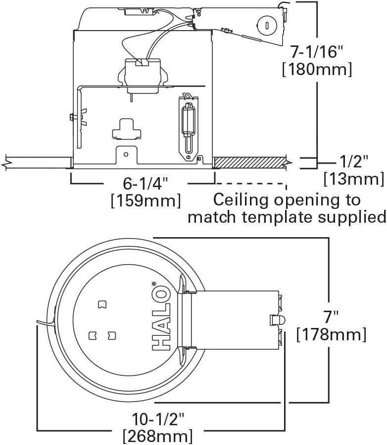 6-Inch White Matte LED Recessed Light Kit with Airtight Seal