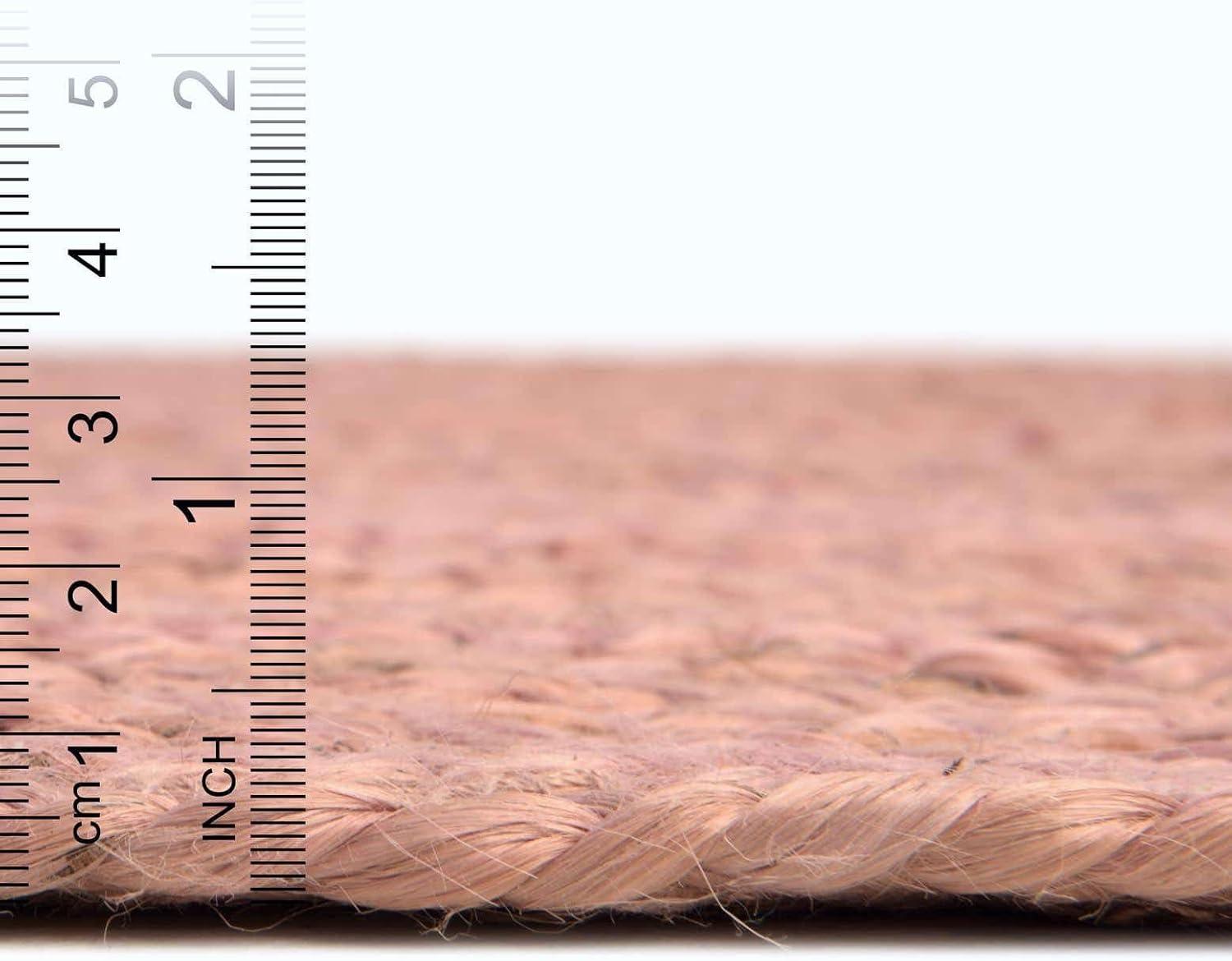 Unique Loom 8' 0 x 8' 0 Dhaka Braided Jute Square Area Rug