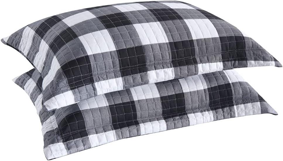 BP01 Gingham Reversible Pillow Cover