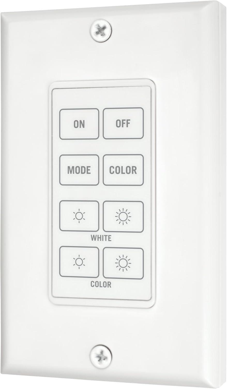 Wireless Wall Mount Touchpad for RGB+W LED Dimmers