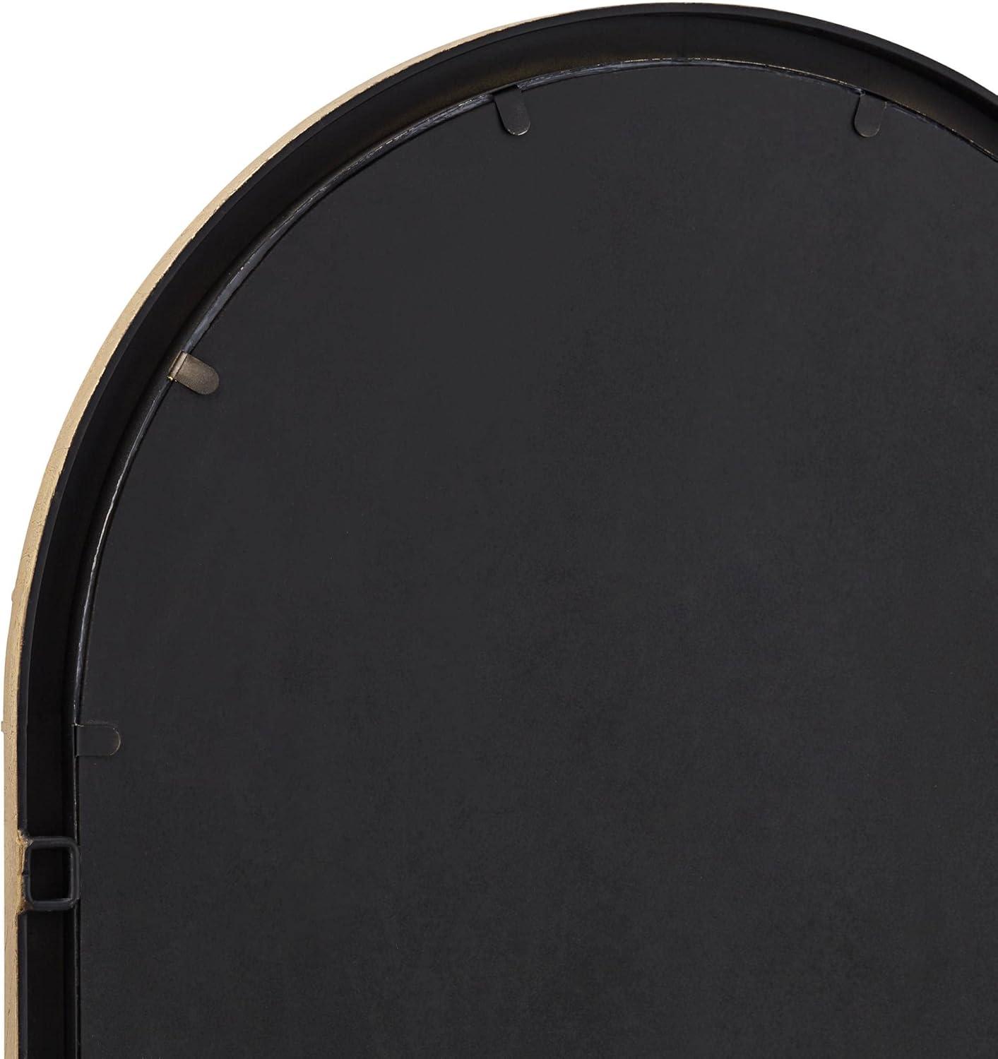 Uttermost Portina Matte Gold 24" x 48" Arched Wall Mirror