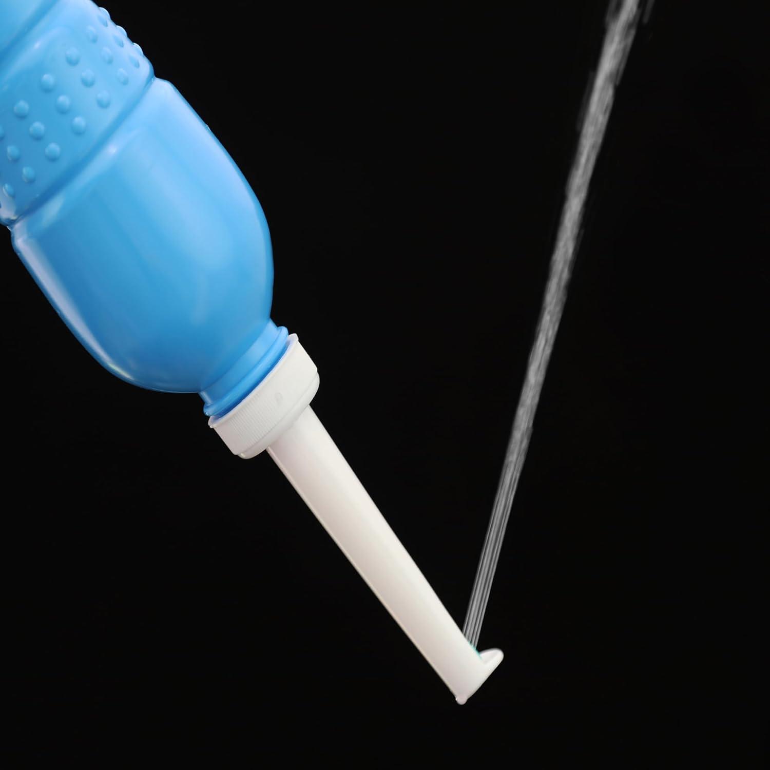 Brondell Rinslet Travel Bidet, Blue with Easy Store Nozzle and Carry Bag