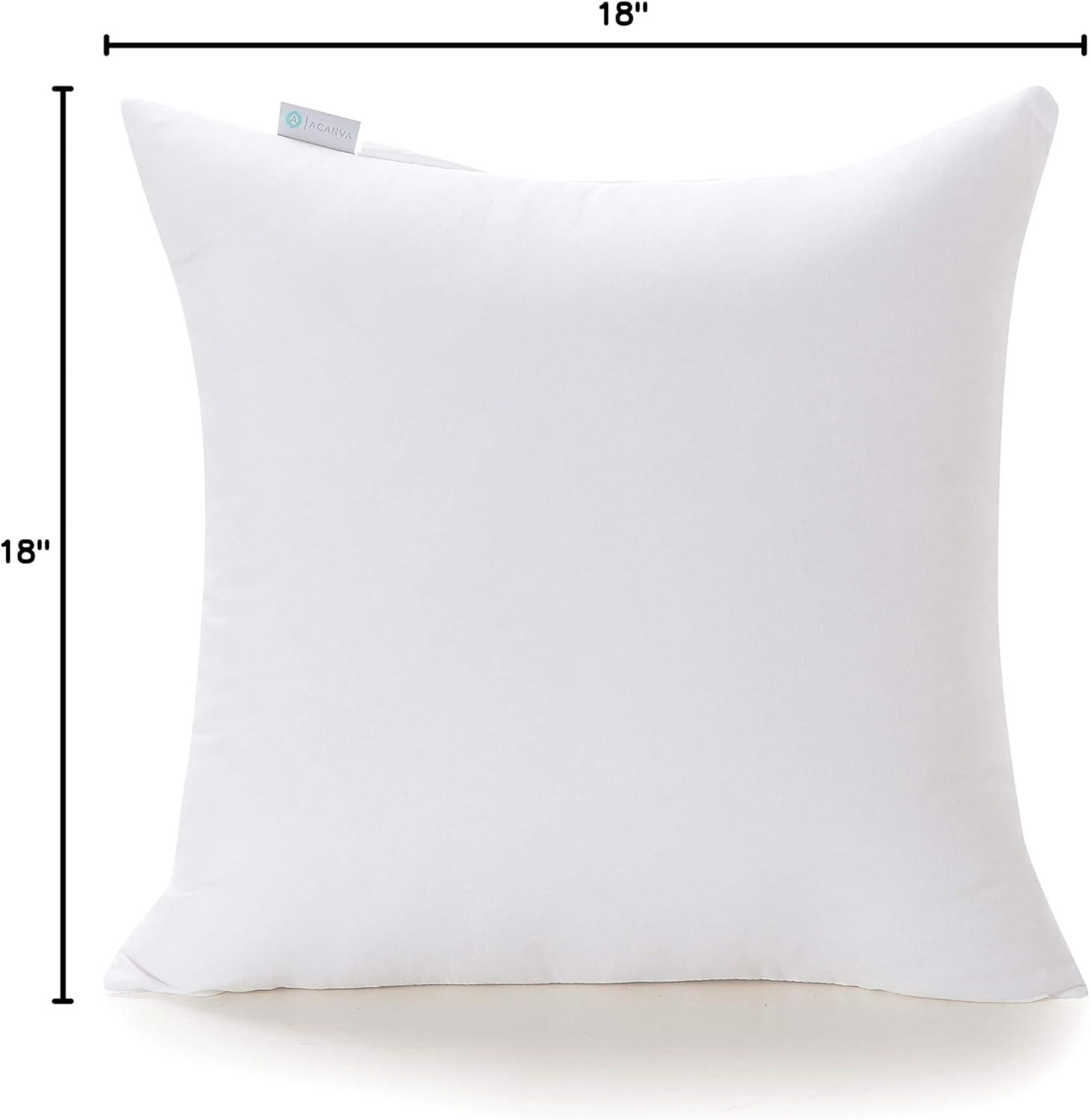 White Ultra Soft Polyester Throw Pillow Insert