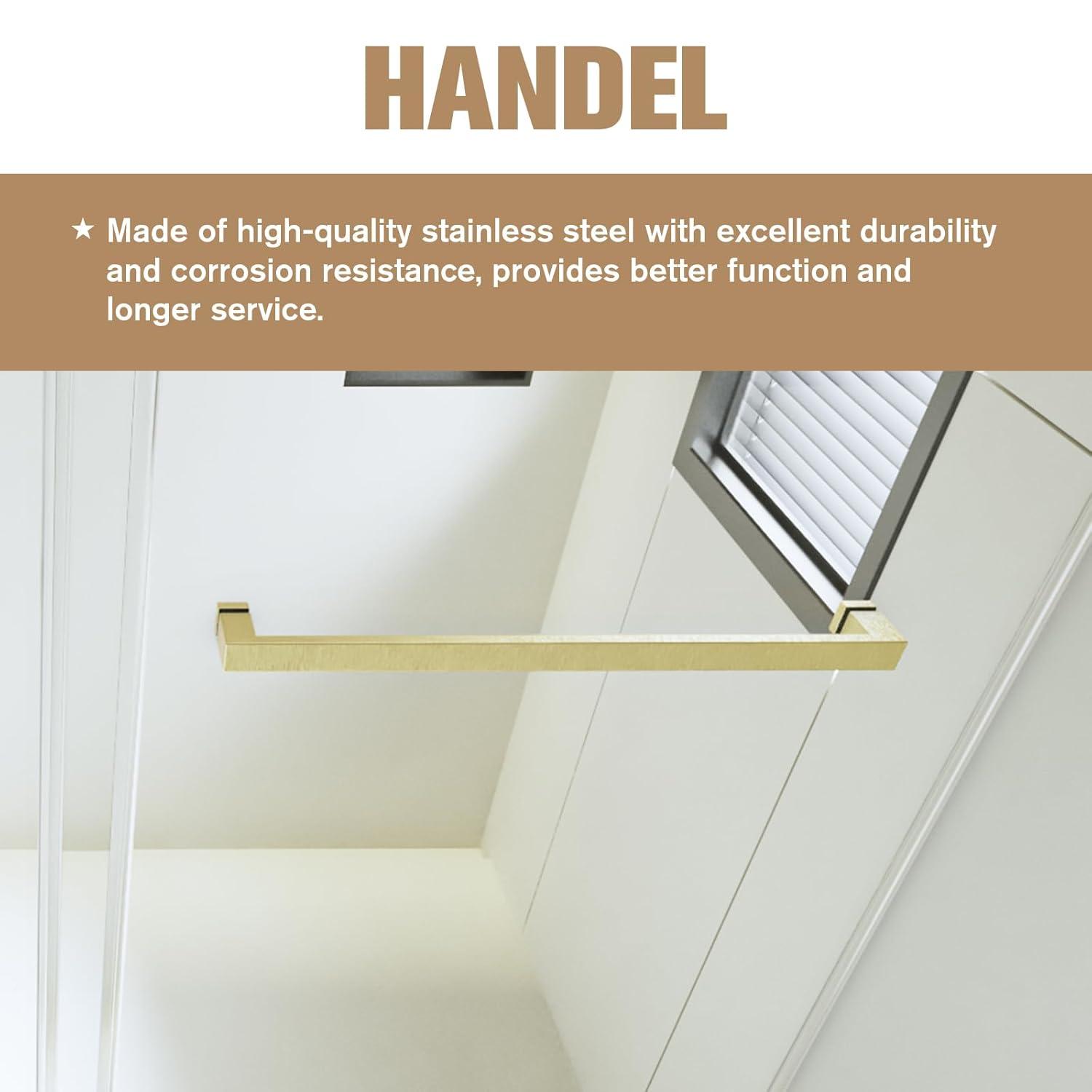 Dimorphos 56-60"W x 76"H Frameless Double Sliding Shower Door with 10mm Tempered Glass Door 11DD161822LL