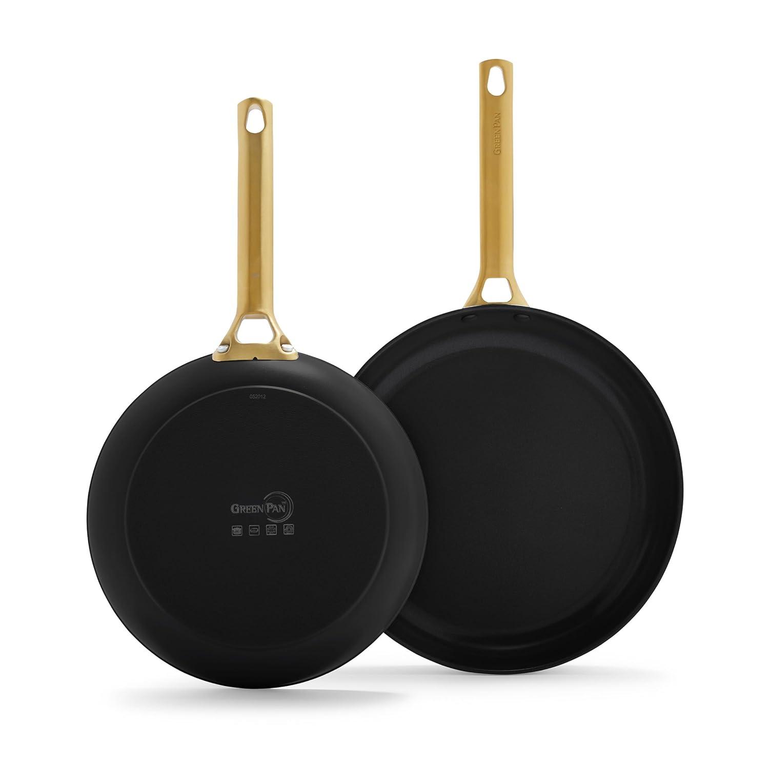 GreenPan ™ Reserve Black 2-Piece 10" and 12" Ceramic Non-Stick Frying Pan Set