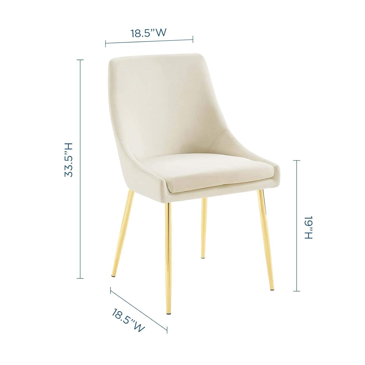 Modway Modway Viscount Performance Velvet Dining Chairs (Set of 2)
