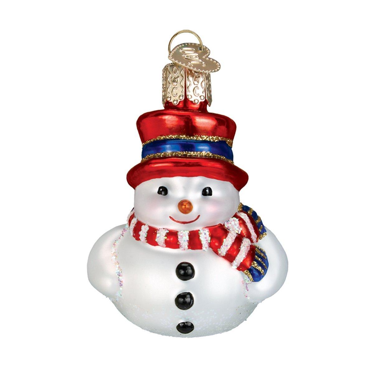 Old World Christmas 2.5 Inch Mini Snowman Set Ornaments Frosty  St/6 Tree Ornament Sets