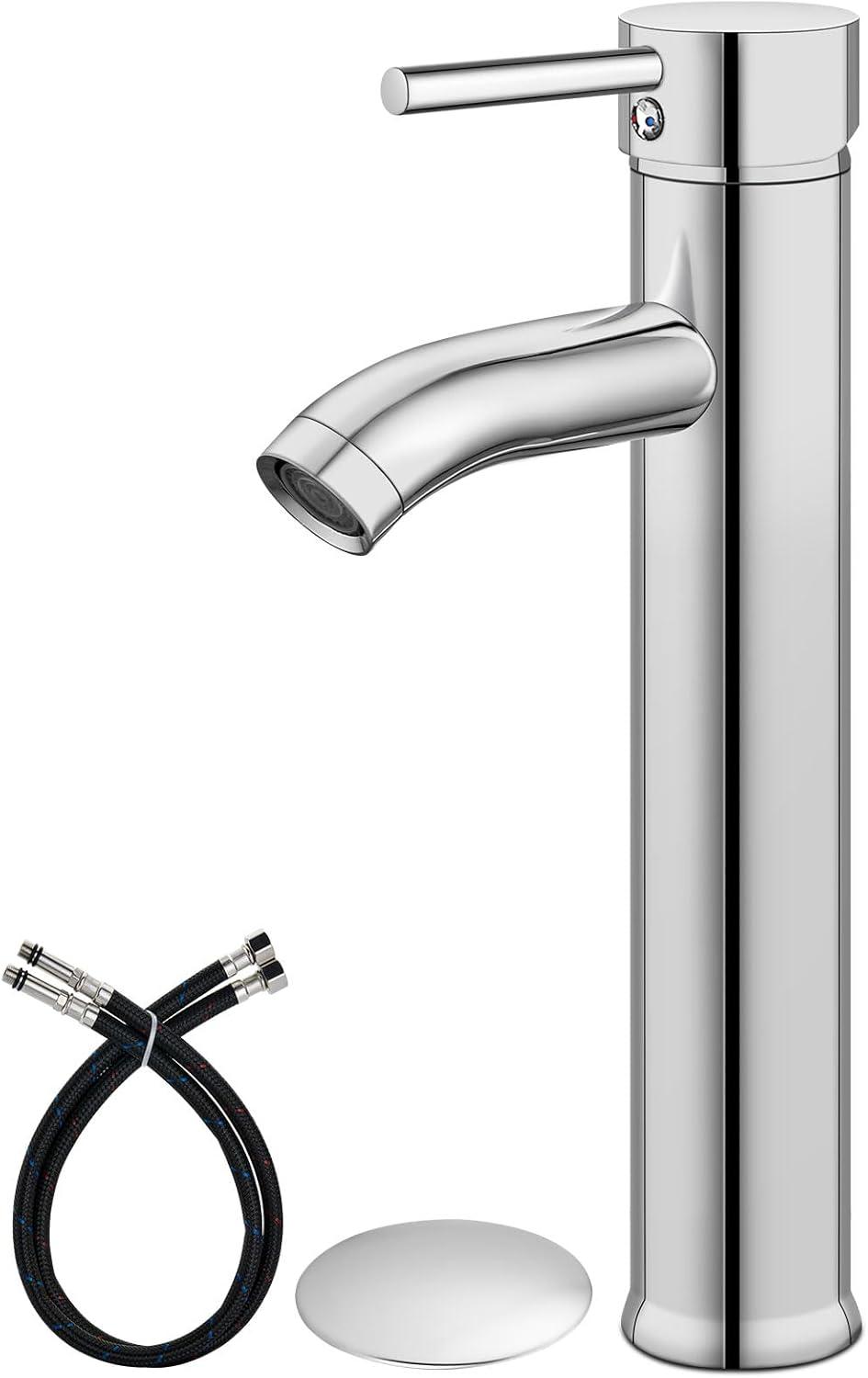 VIBRANTBATH Vessel Sink Faucet Single-handle Bathroom Faucet with Drain Assembly A-99052H-N-2