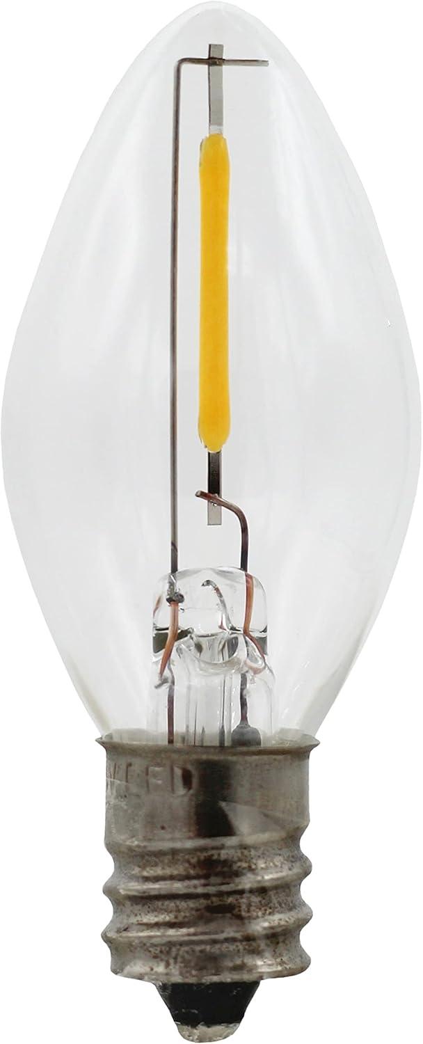 Creative Hobbies Single Light Replacement Clip in Lamp Cord for Christmas Village House Includes LED Light Bulb | 2 Pack