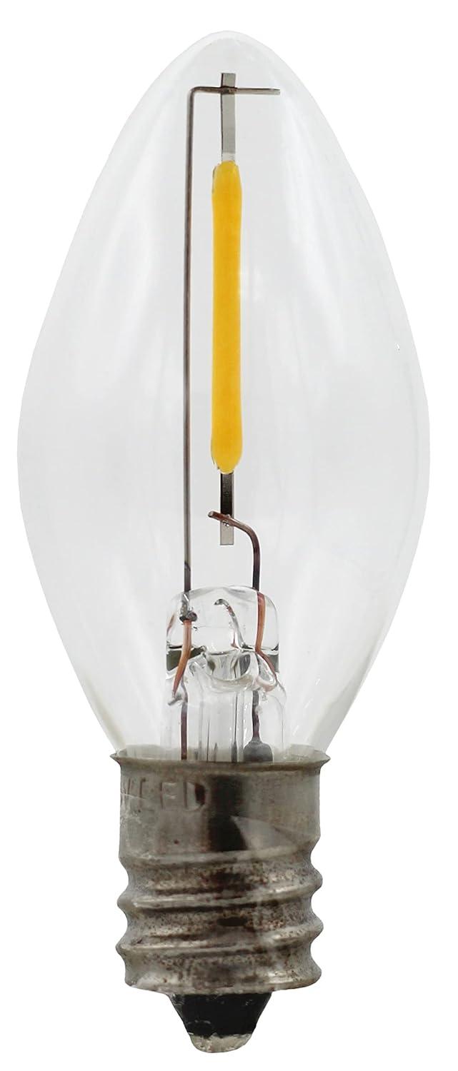 Creative Hobbies Single Light Replacement Clip in Lamp Cord for Christmas Village House Includes LED Light Bulb | 2 Pack