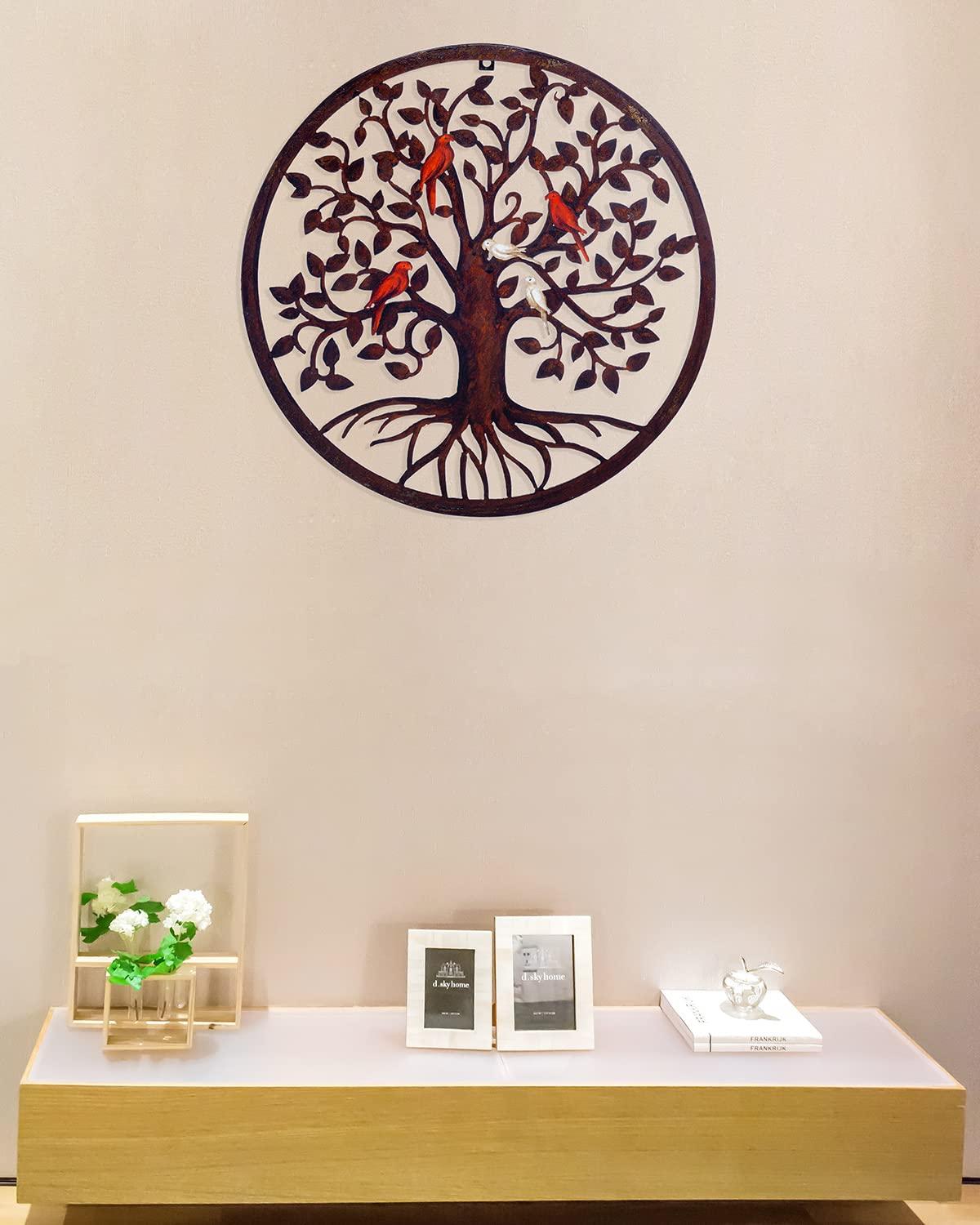 COBEKY Decor Wall Hanging For Living Room Bedroom Garden Porch Patio Office Home Decor, 18In X 18In X 0.88 In