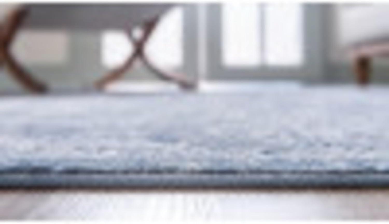 Unique Loom Albany Portland Rug Blue/Gray 5' 3" x 8' Rectangle Floral Farmhouse Perfect For Living Room Bed Room Dining Room Office