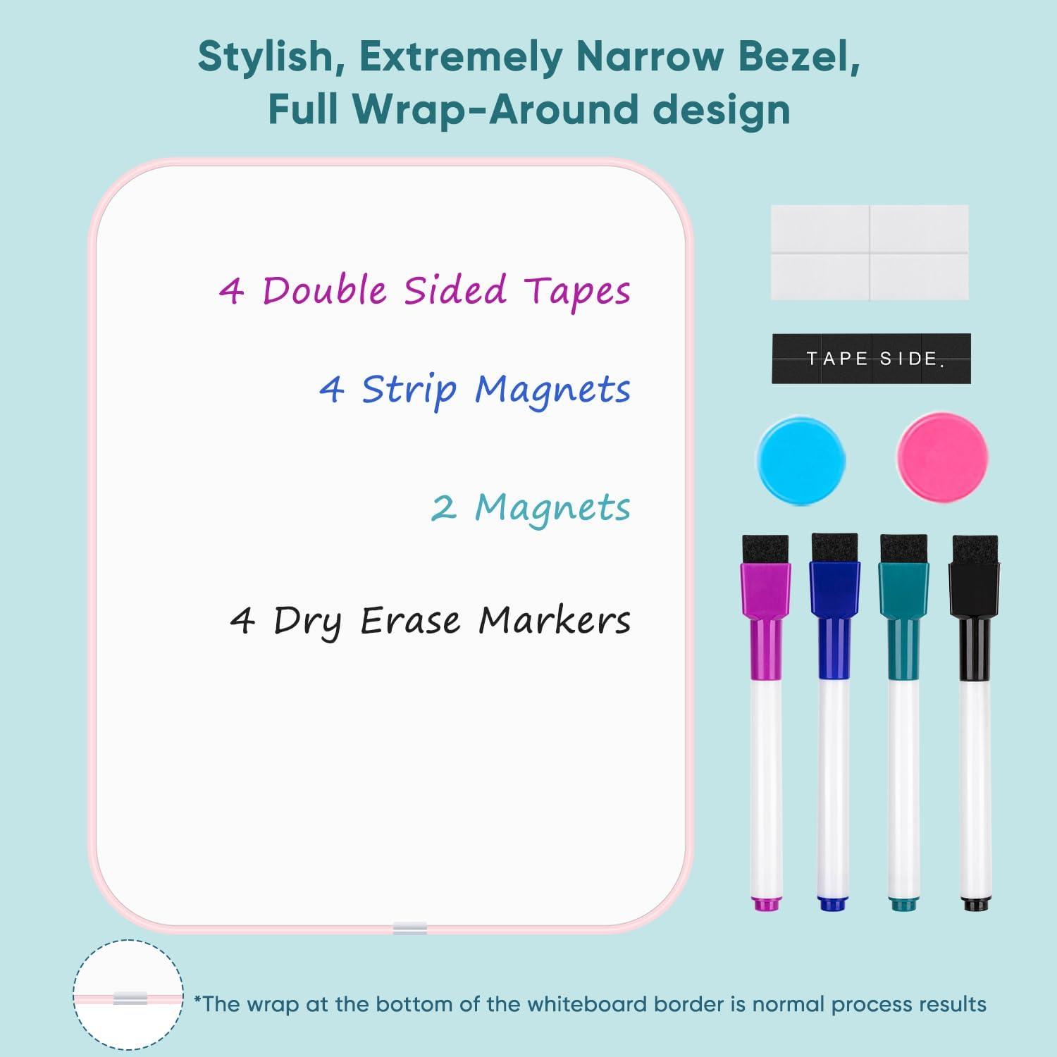 VUSIGN Small Dry Erase Whiteboard, 8.5 x 11 Inches White Board for Kids, Students, Fridge, Locker, Mini Dry Erase Board