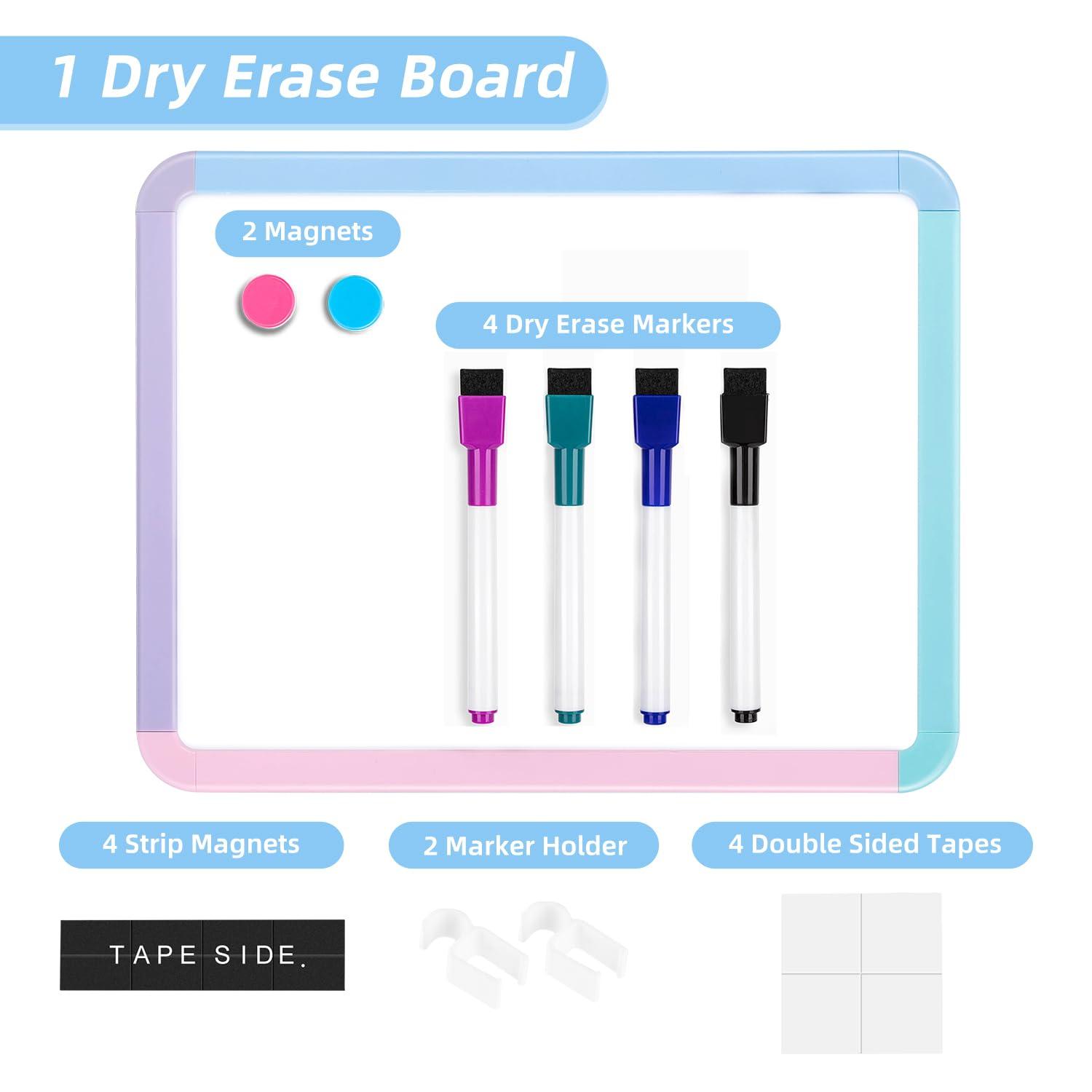 VUSIGN Small Dry Erase Whiteboard, 8.5 x 11 Inches White Board for Kids, Students, Fridge, Locker, Mini Dry Erase Board