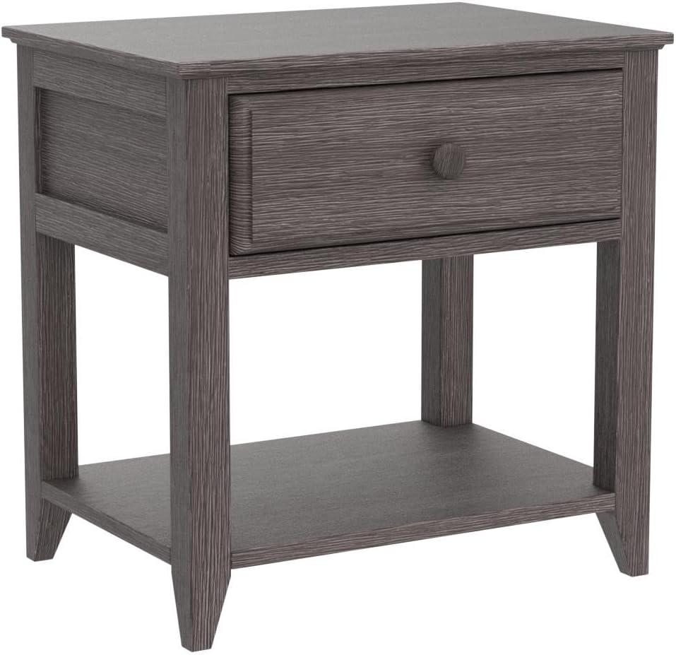 Plank+Beam Nightstand with Drawer and Shelf