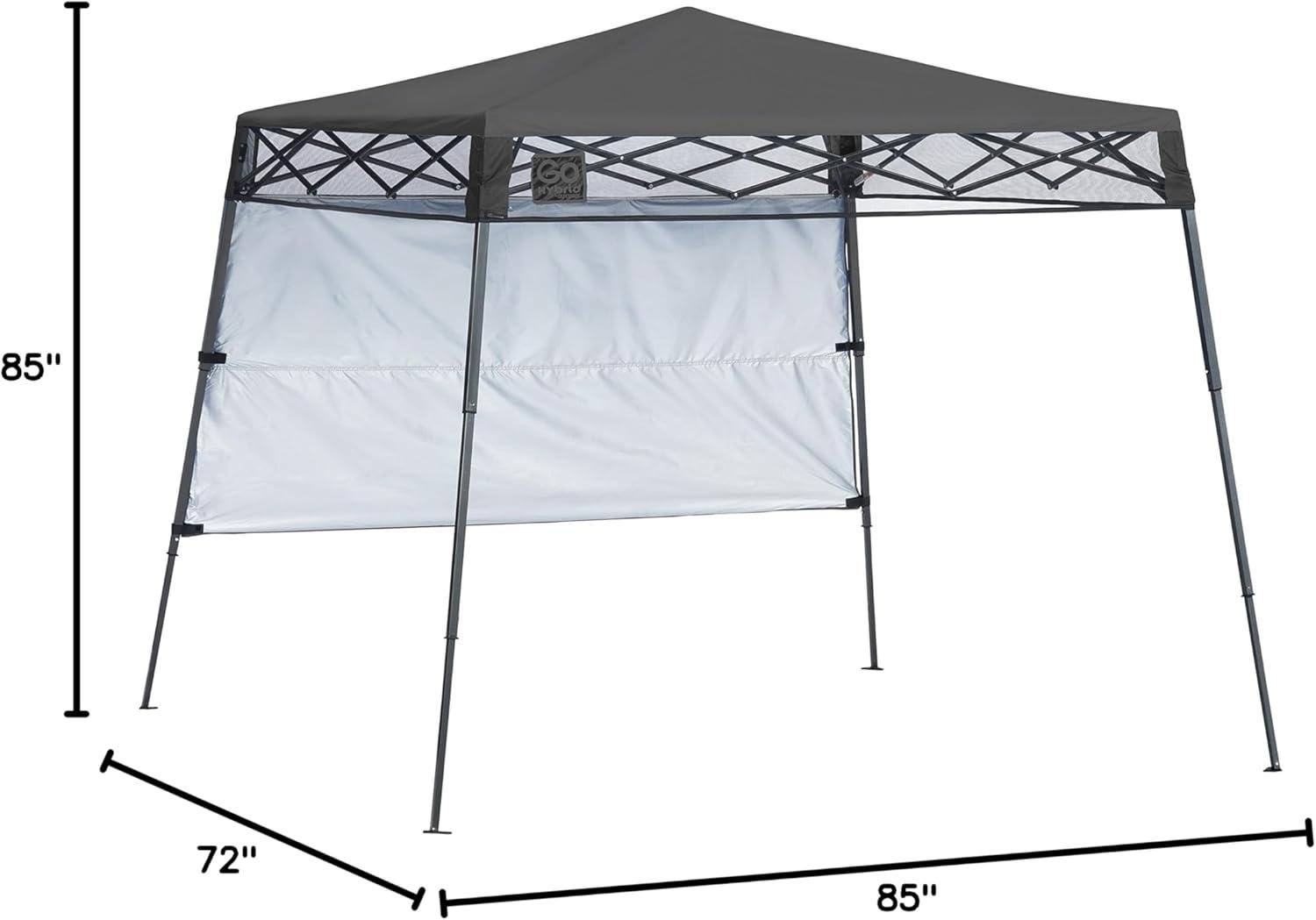 QuikShade Go Hybrid 6 Ft. W x 6 Ft. D Steel Pop-Up Canopy