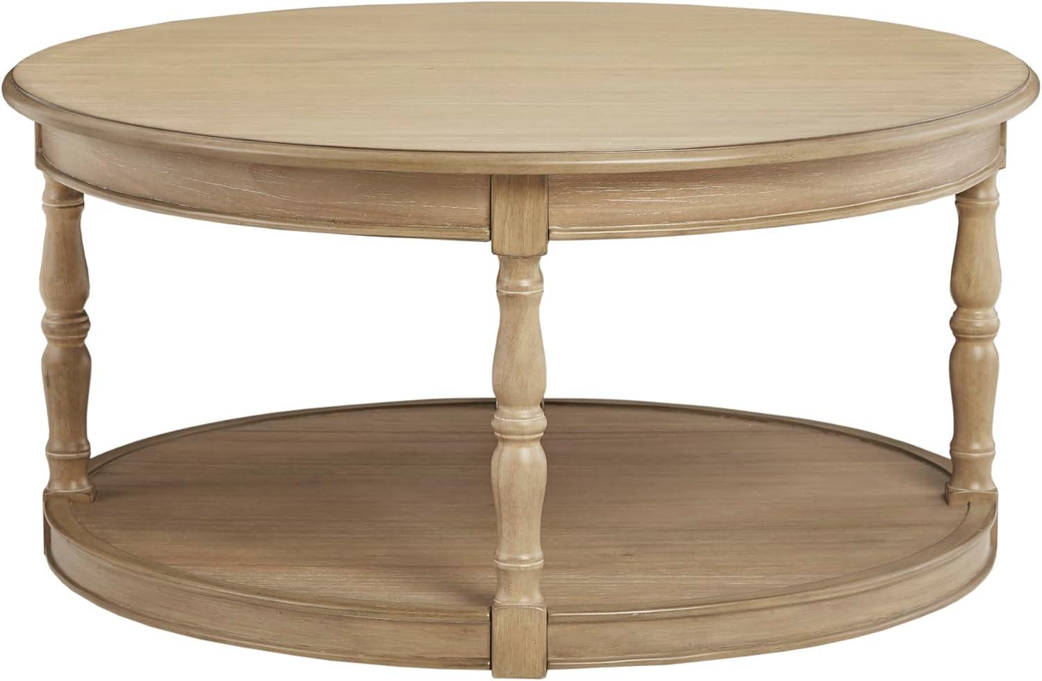 Martha Stewart Martha Stewart Harley  Round End Table with Cane Detail