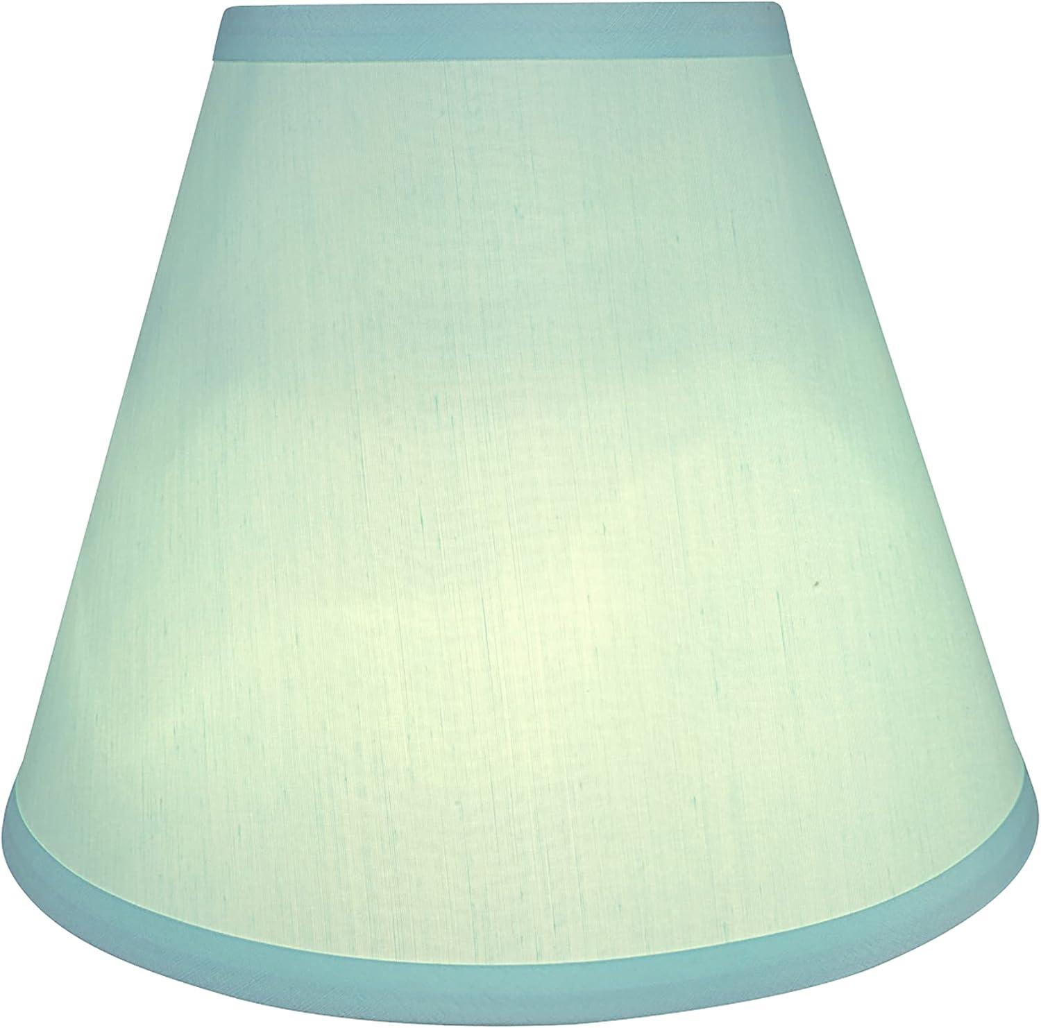 Aspen Creative 58927 Transitional Hardback Empire Shape UNO Construction Lamp Shade in Light Blue, 10" Wide (5" x 10" x 8")