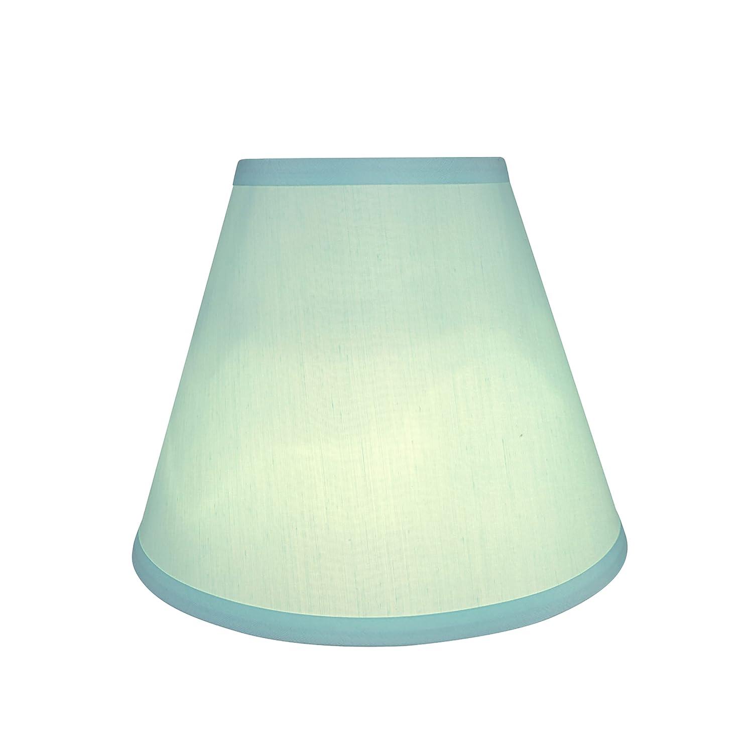 Aspen Creative 58927 Transitional Hardback Empire Shape UNO Construction Lamp Shade in Light Blue, 10" Wide (5" x 10" x 8")