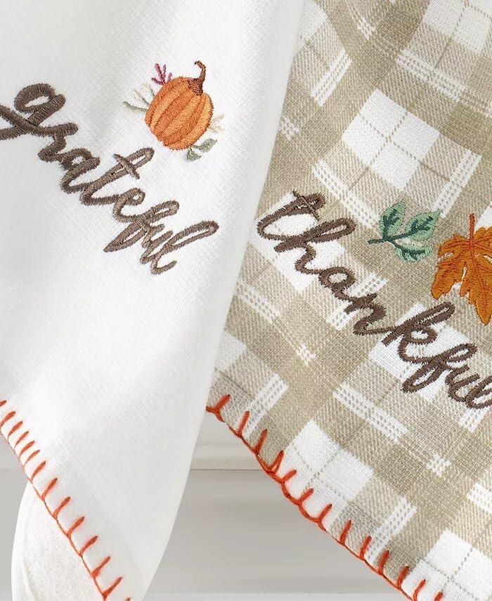 Grateful Patch Fall Cotton Kitchen Towel Set, 3-Piece