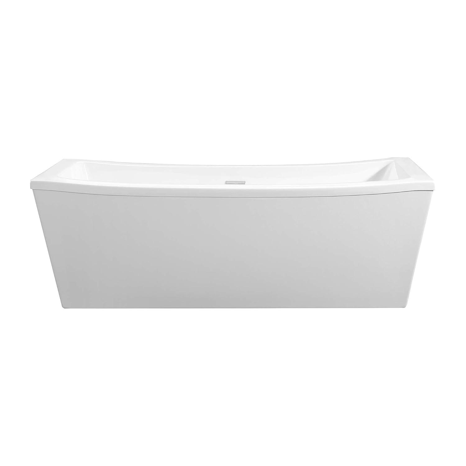 Ruby 65'' x 29.13'' Freestanding Soaking Acrylic Bathtub