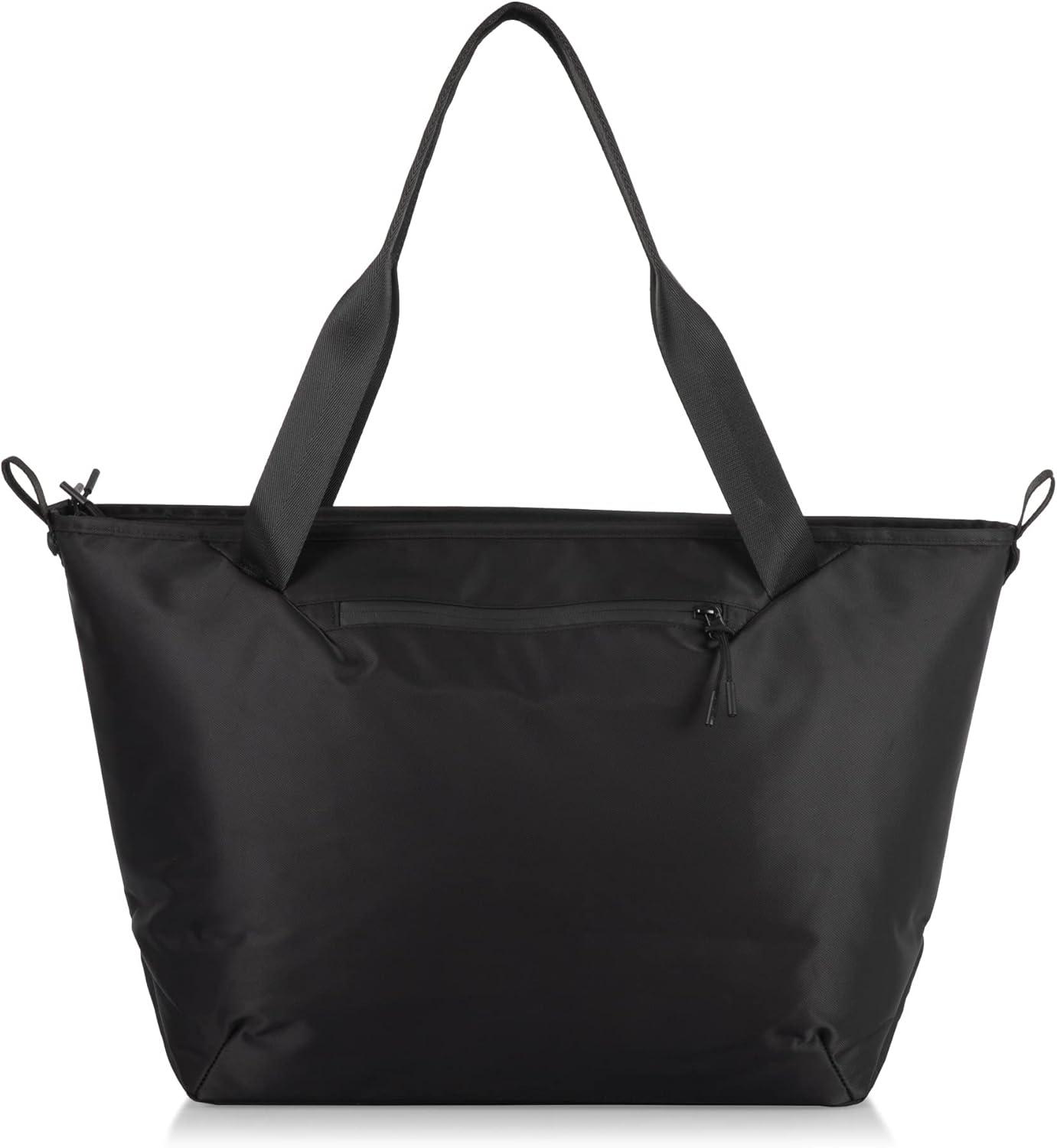 Carbon Black Insulated Recycled Material Cooler Tote Bag