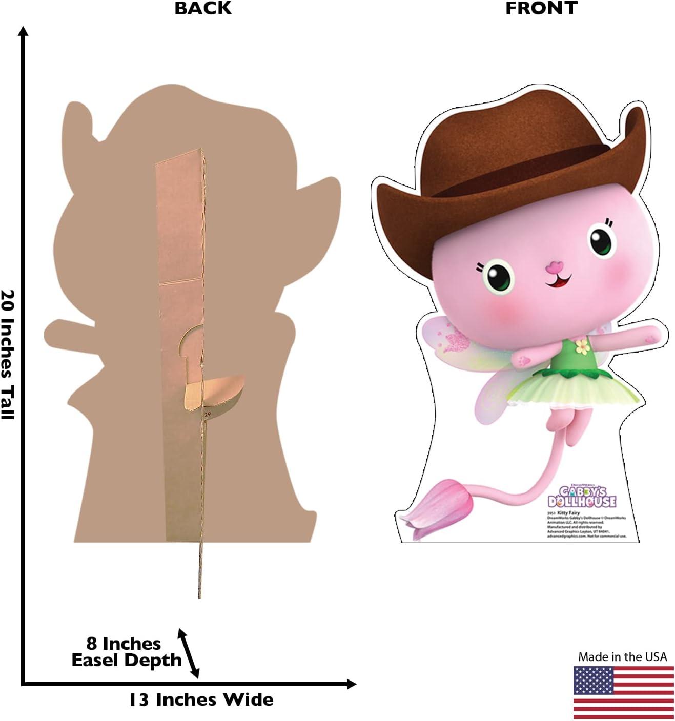 20 x 13 in. Kitty Fairy Cardboard Cutout - Gabbys Dollhouse