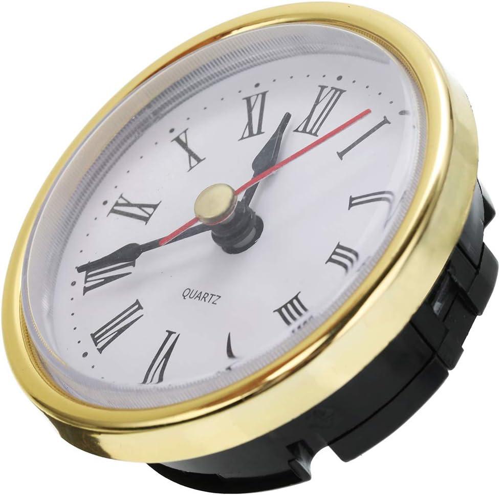 Classic Clock Craft Quartz Movement 2-1/2 (65mm) Round Clocks Head Insert Roman Number