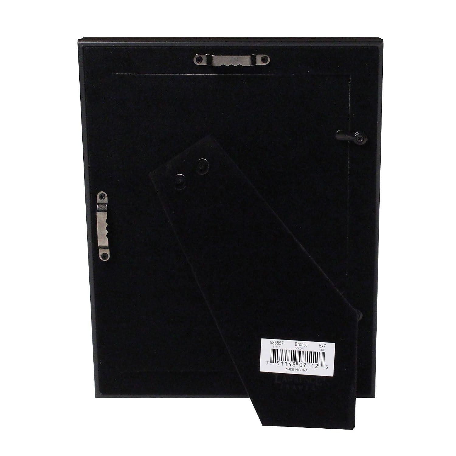 Lawrence Frames 5x7 Classic Detailed Oil Rubbed Bronze Picture Frame 535557