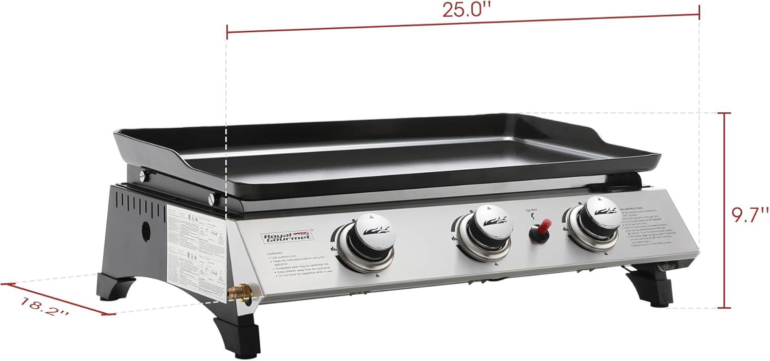 Royal Gourmet3 - Burner Liquid Propane 26400 BTU Gas Grill