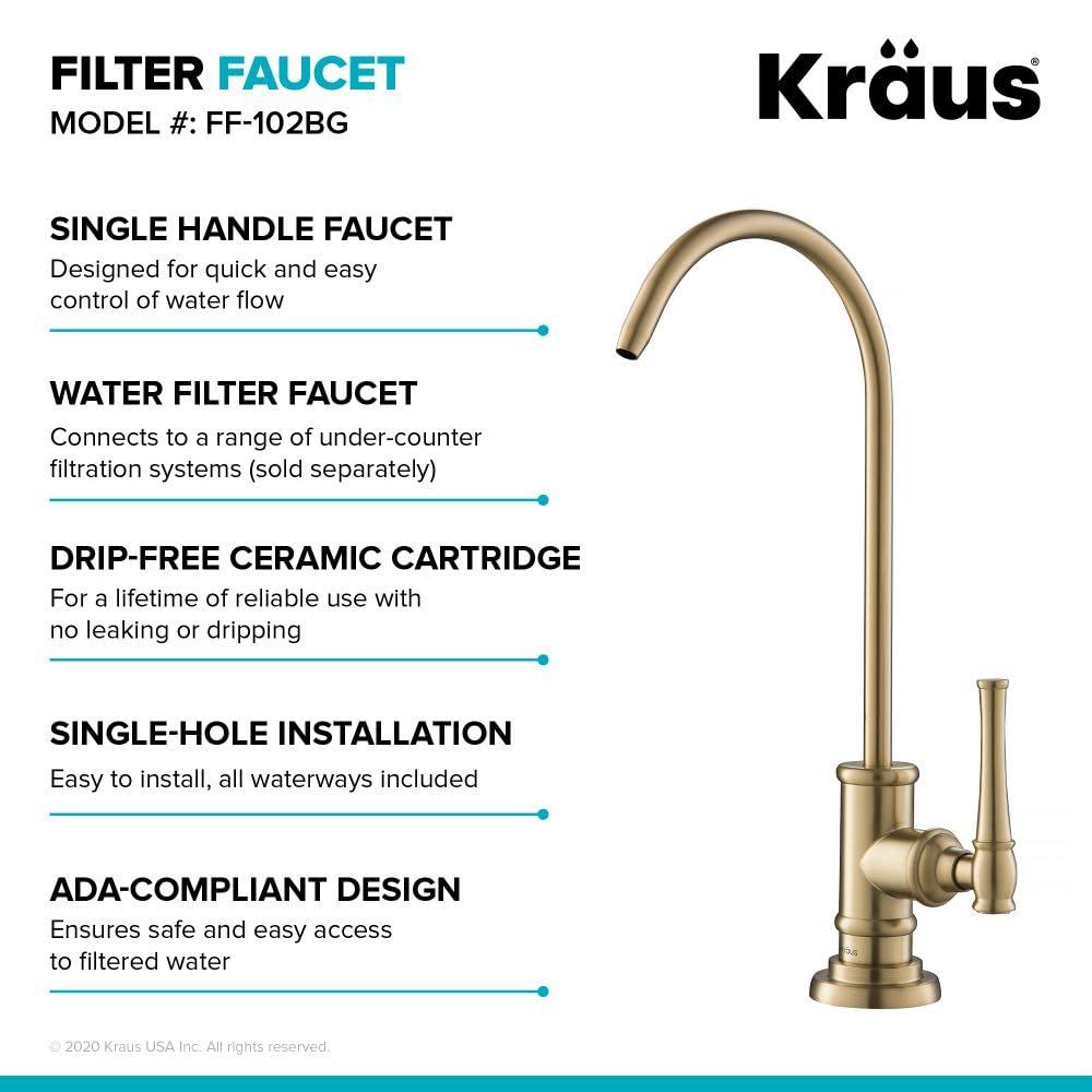 Kraus Purita 2-Stage Under-Sink Filtration System with Allyn Cold Water Dispensers